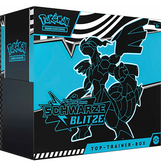 Pokémon Karten Karmesin & Purpur Schwarze Blitze Top-Trainer-Box